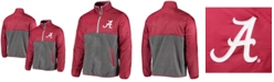 G-III Sports by Carl Banks Men's Gray, Crimson Alabama Crimson Tide College Advanced Transitional Half-Zip Jacket